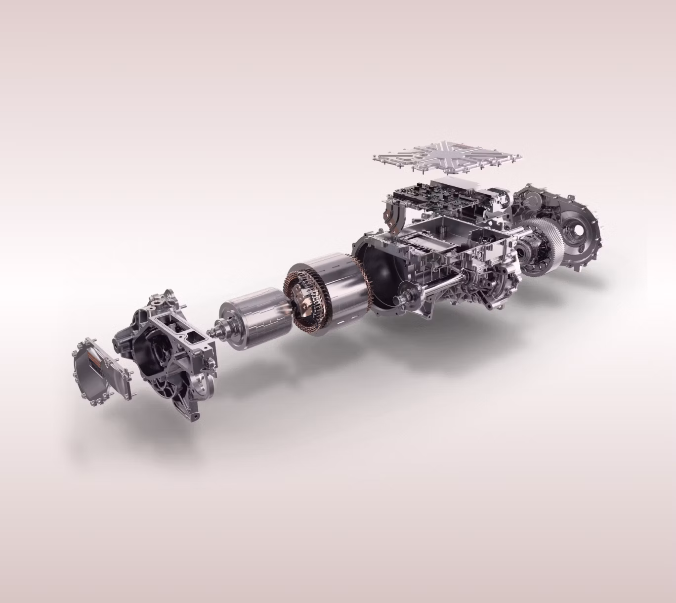 Motor síncrono de imanes permanentes de alto rendimiento.